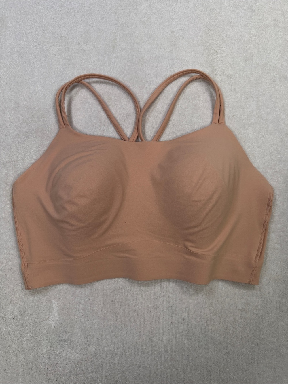 Soma Racerback Yoga Bra, Size L, Nude Color